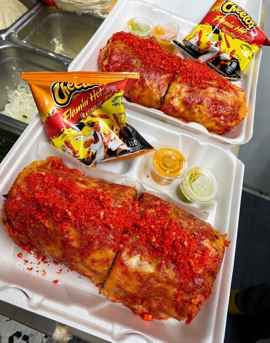 Hot Cheetos Burritos